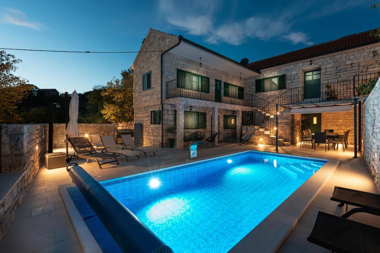 Stone Villa Didovi Snovi With Heated Pool Lisane Ostrovicke Luaran gambar